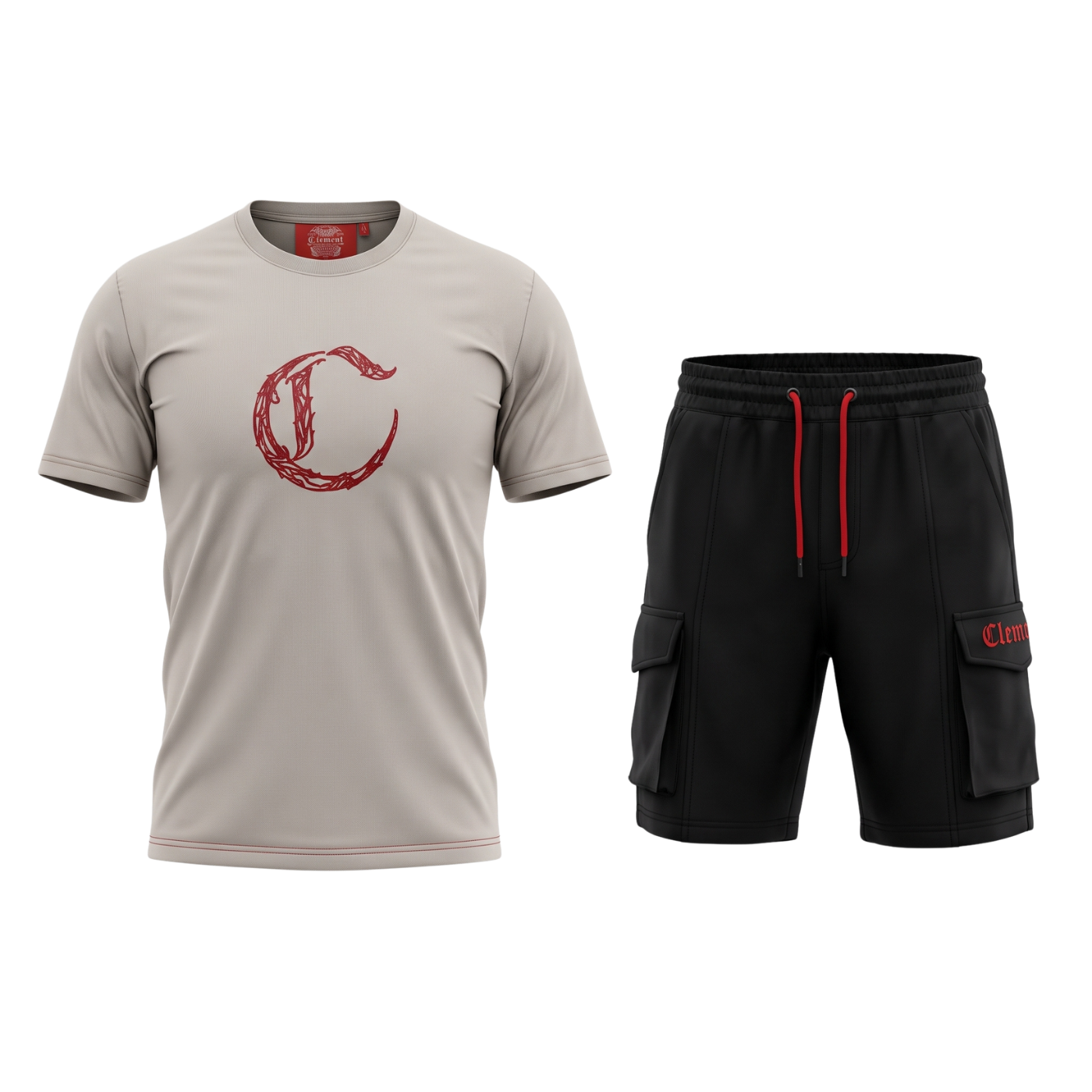 CONJUNTO CORTO CLM LOGO GRANDE  #CZ74