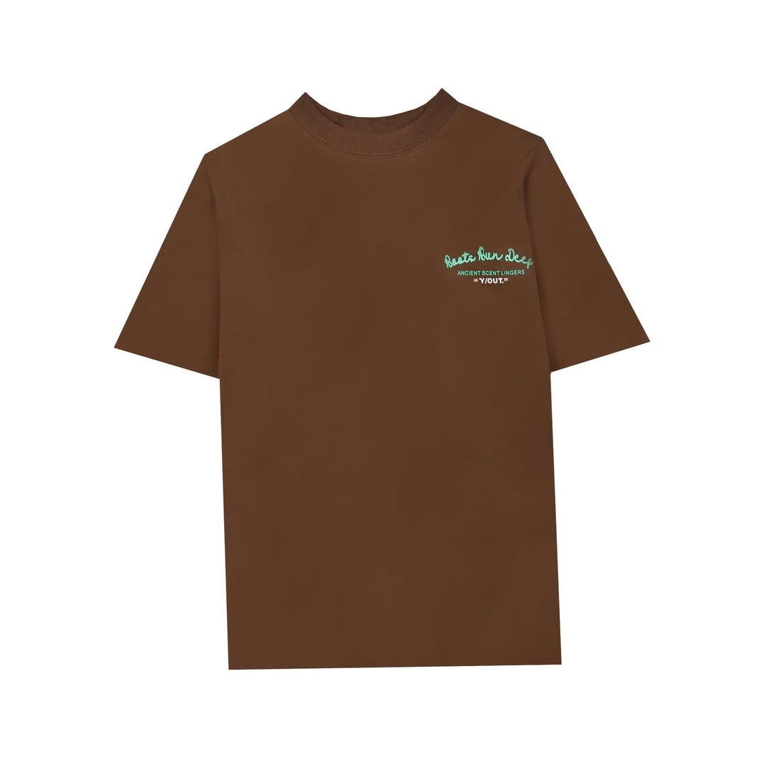 CAMISETA OUT LOGO VERDE #P260