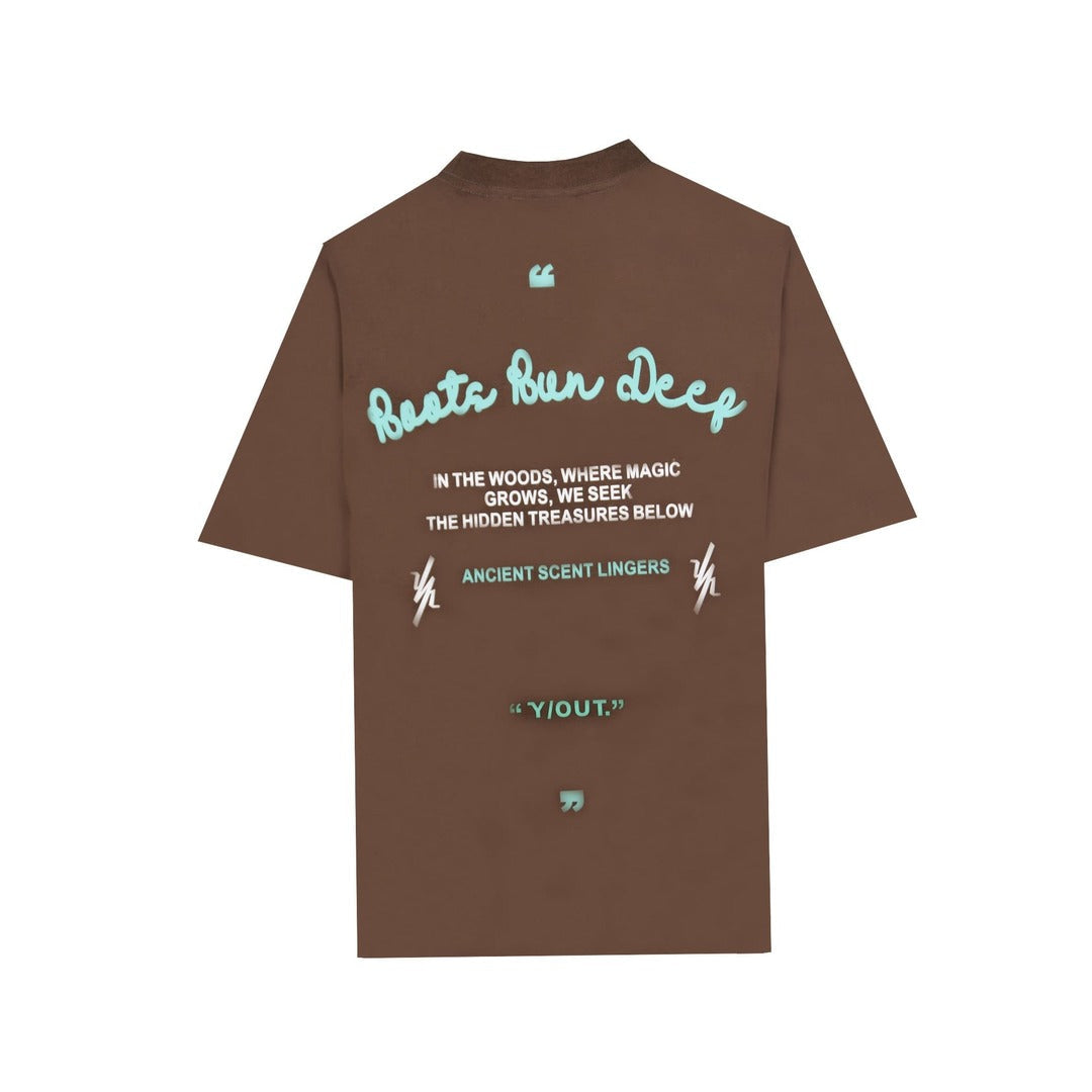 CAMISETA OUT LOGO VERDE #P260