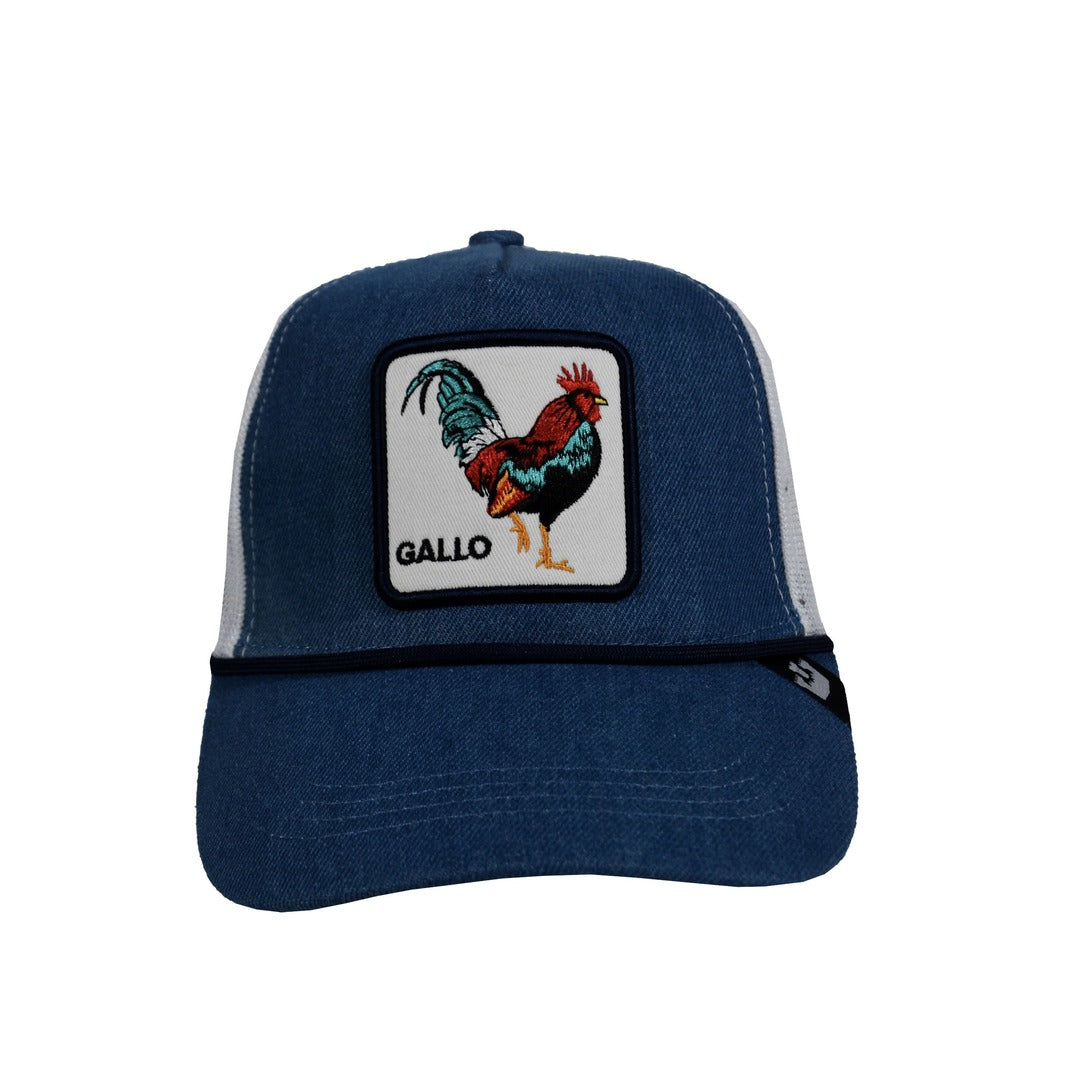 GORRA GB GALLO  AZUL CLARO .#PP49