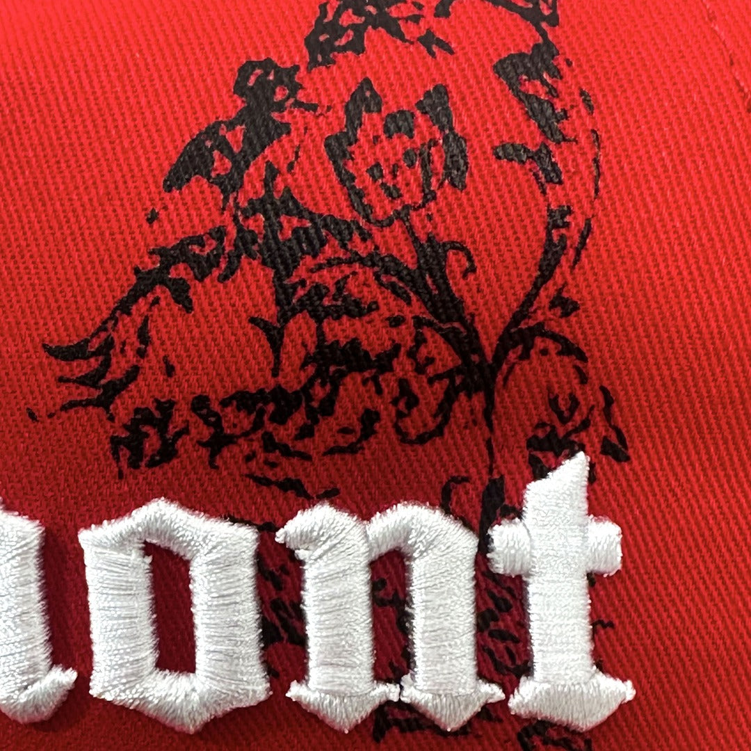 GORRA CLM LETRAS  ROJO .#PP61