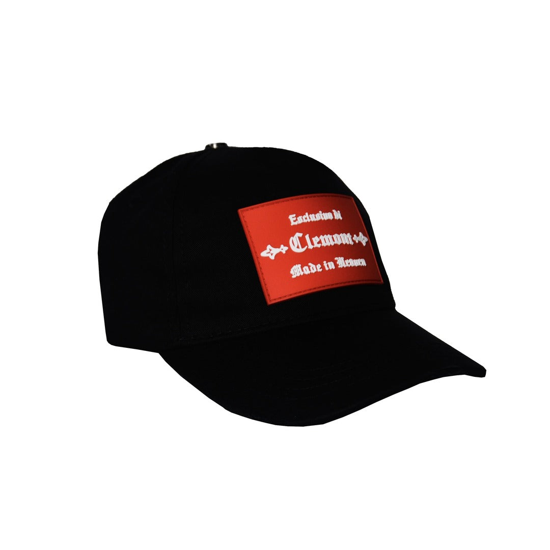 GORRA CLM LOGO ROJO  NEGRO .#PP64