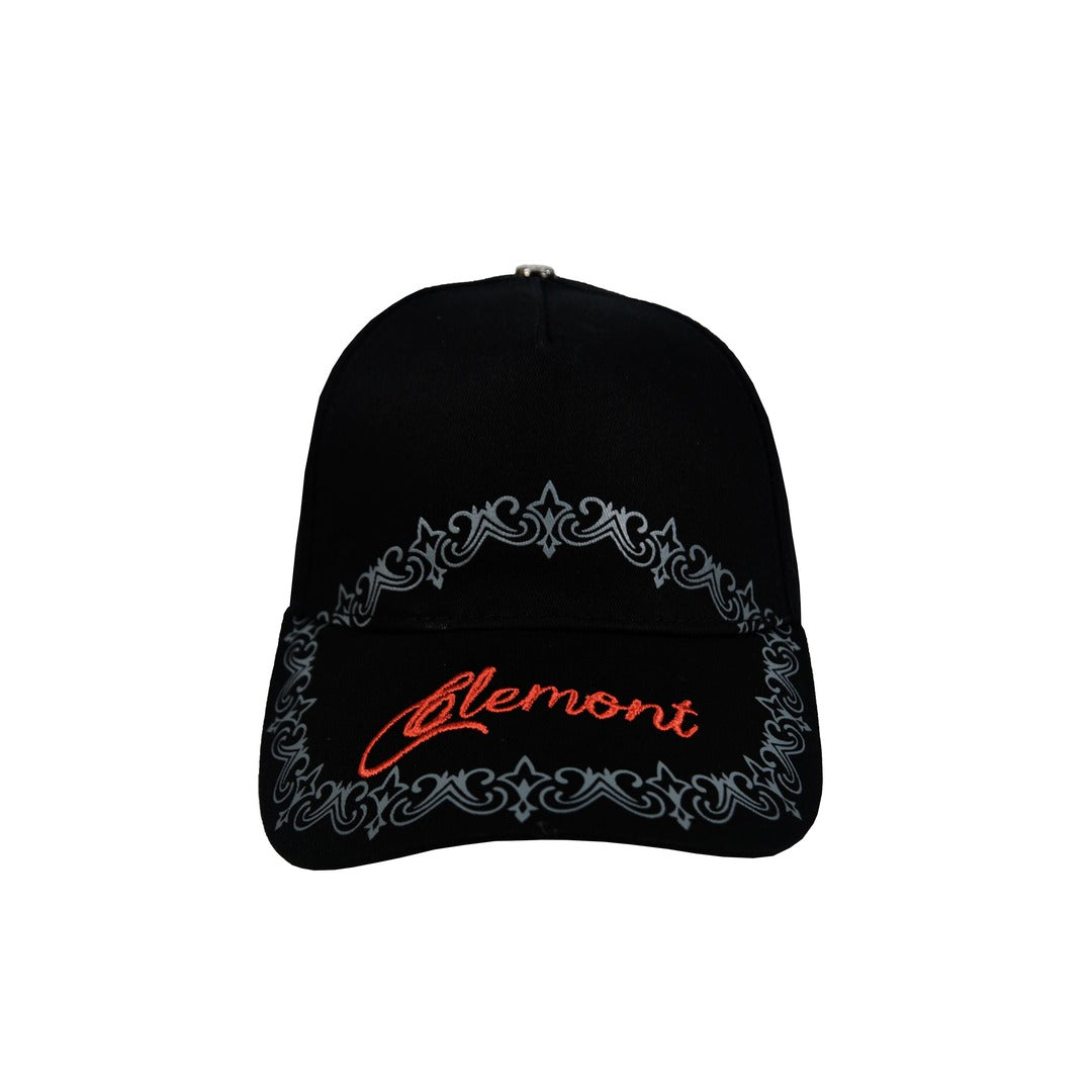 GORRA CLM CURSIVA  NEGRO .#PP70