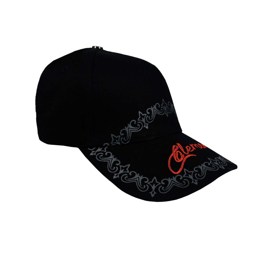 GORRA CLM CURSIVA  NEGRO .#PP70