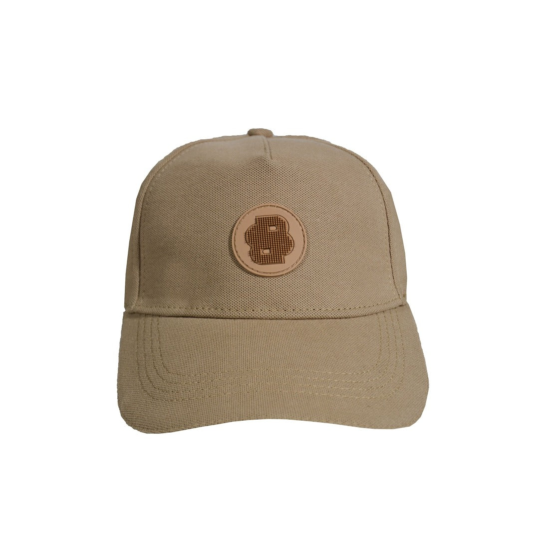 GORRA BOSS LOGO TEXTURA  BEIGE .#PP83
